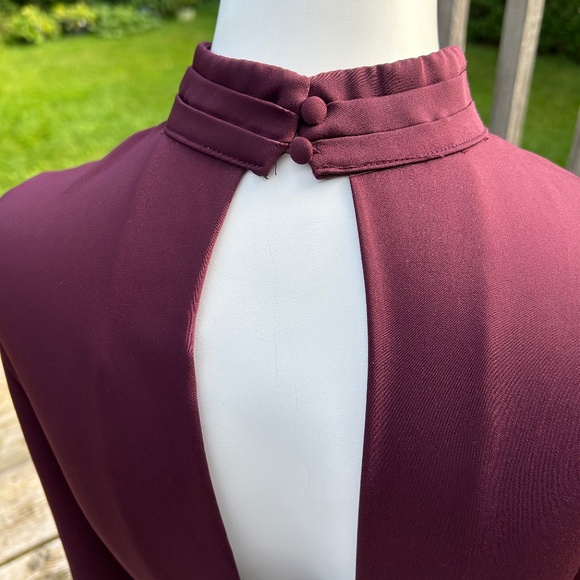 Dynamite ⎮ Open Back Mock Neck Blouse - Picture 6 of 10